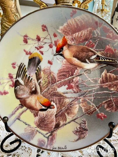 Декоративная тарелка Свиристели Rosenthal Германия