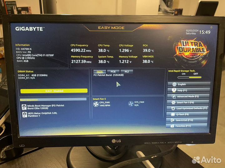 Материнская плата LGA 1200 Gigabyte H470M K