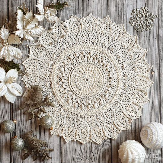Салфетка ручное кружево