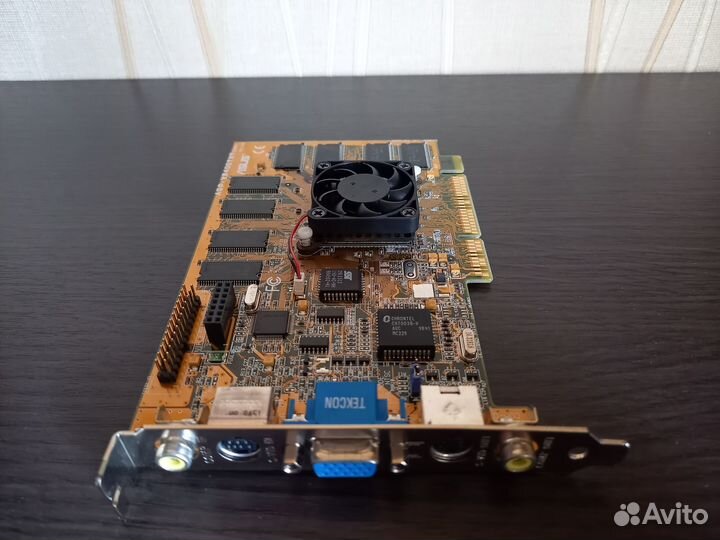 Ретро видеокарта Riva TNT 16мб (asus AGP-V3400TNT)