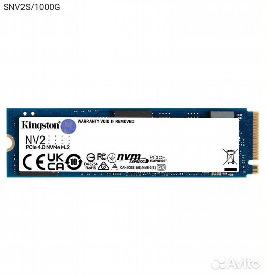 Диск SSD Kingston NV2 M.2 2280 1TB PCIe NVMe 4.0 x
