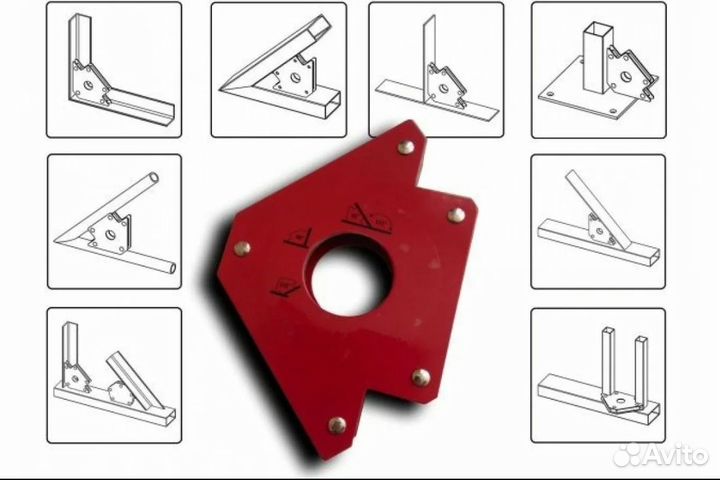 Магниты уголки для сварки 6шт