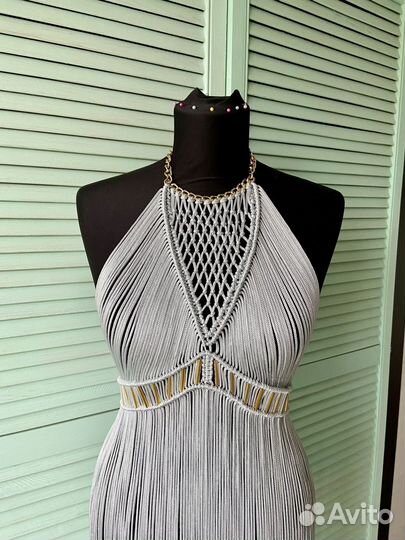 Сарафан пляжный в технике макраме