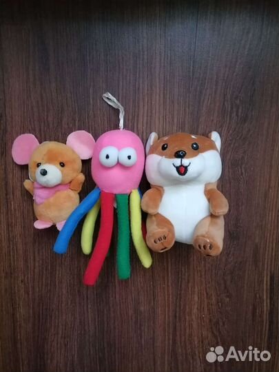 Новая мягкая игрушка Бурундучок,Поросенок,Собака