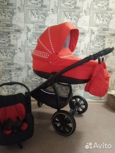 Коляска hoordi 3 в 1 (цвет красный) Торг