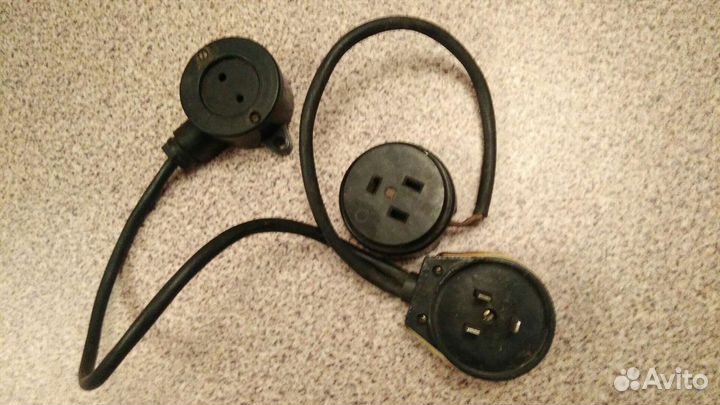 Вилка, розетка и сетевой шнур для электроплиты