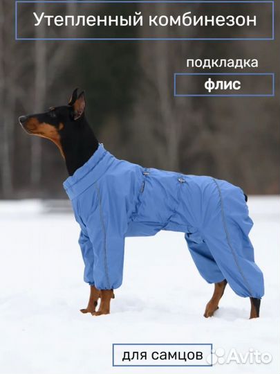 Комбинезон утепленный для собак