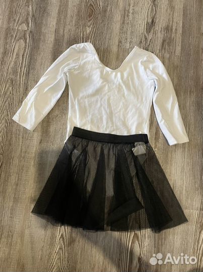 Купальник гимнастический + юбка