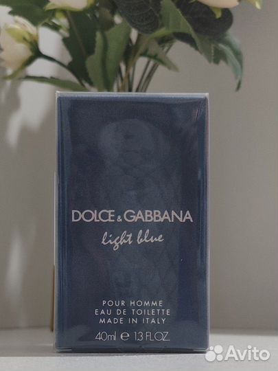 Оригинал Dolce gabbana Light blue pour homme 40 мл
