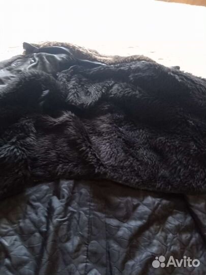 Пальто мужское кожаное с утеплитем