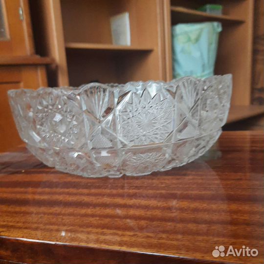 Ваза салатник хрусталь СССР