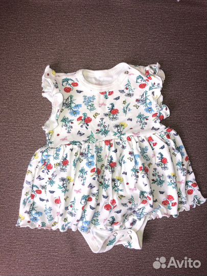 Платье боди для девочки 68