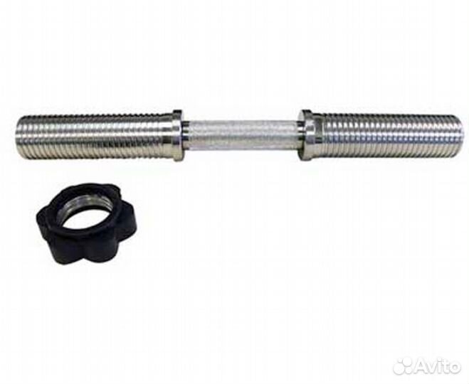 Гриф гантельный 390 мм / диаметр 50 мм