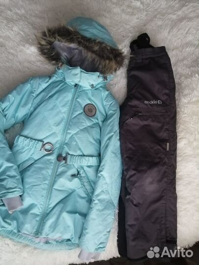 Зимний костюм на девочку 122 128Crockid