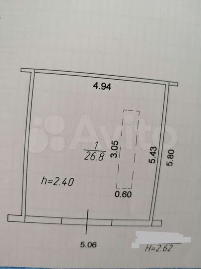 Гараж, 26 м²