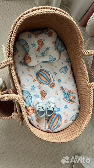 Люлька колыбель вязаная для малыша