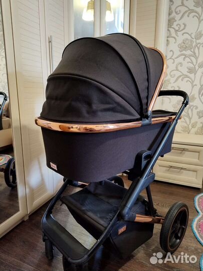 Коляска 2 в 1 Moon Style 2в1 Rose Gold