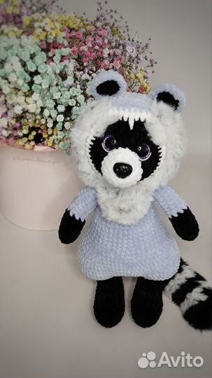 Енот мягкая игрушка ручной работы