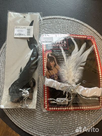 Повязка на голову с перьями в стиле Гэдсби Чикаго