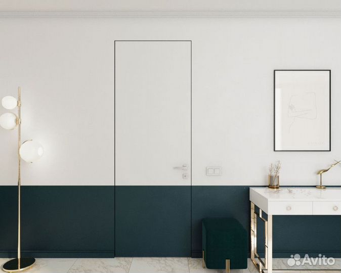 Скрытые межкомнатные двери под отделку