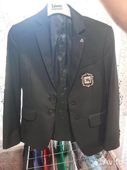 Пиджак школьный для мальчика 134