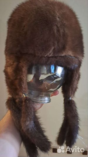 Шапка норка женская