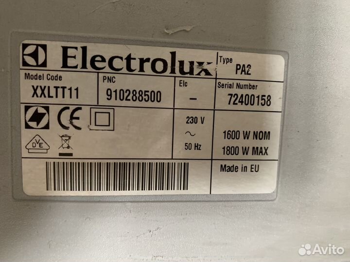 Пылесос electrolux