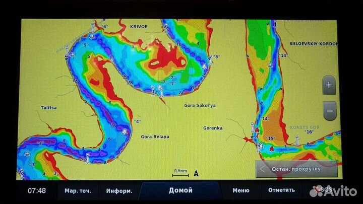 Карта глубин для Garmin BlueChart g3 Vision