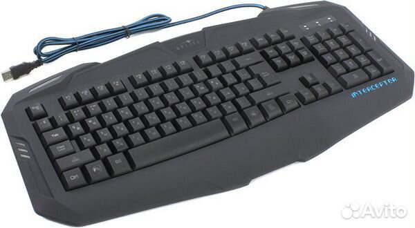 Клавиатура Oklick 730G USB черный LED