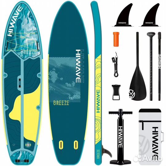 Надувная SUP-доска hiwave breeze 11' 335x86x15см