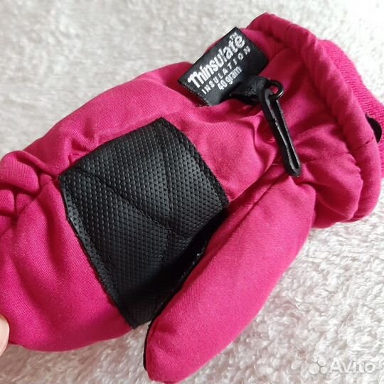 Варежки-Краги на 3-4 года утеплённые