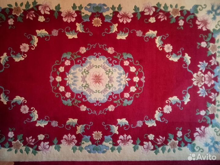 Ковер шерстяной ручной работы бу