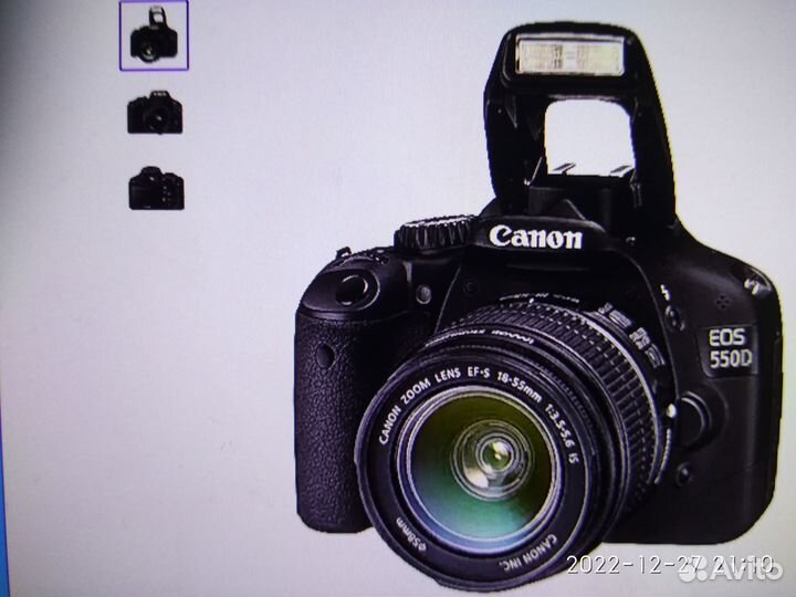 Фотоаппарат canon 550d