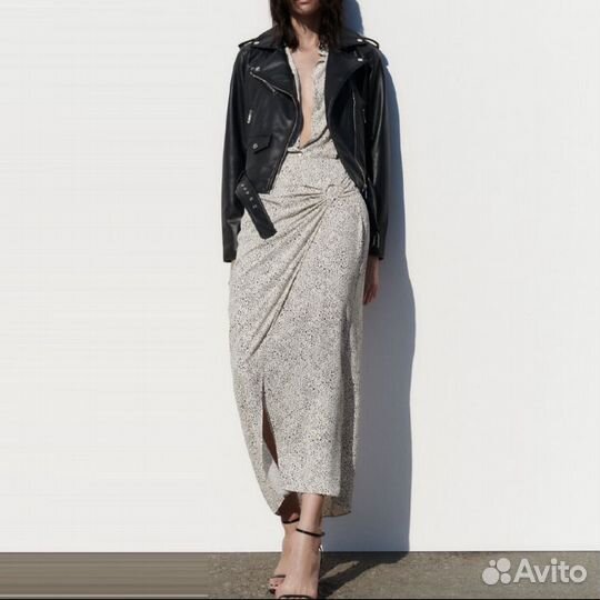 Кожаная куртка косуха Zara