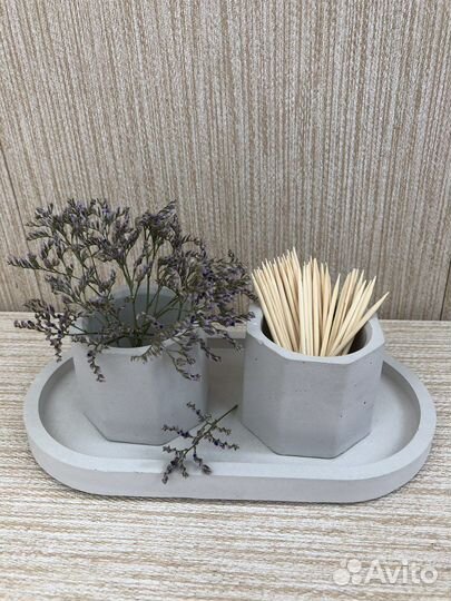 Набор из гипса, 3 предмета