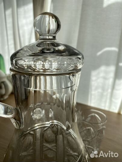 Графин хрустальный СССР + бокалы