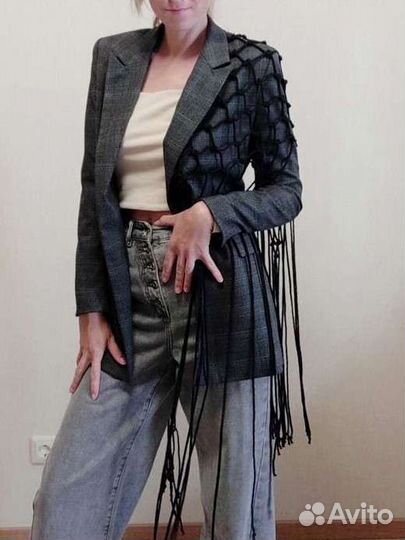 Сетка платок шаль тренд