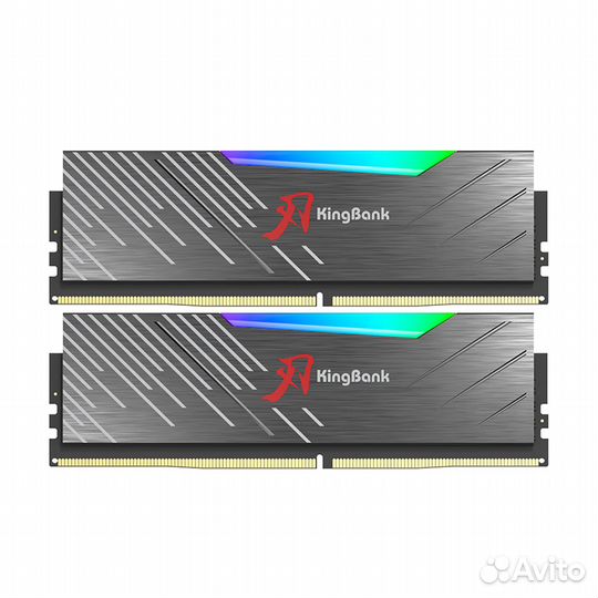 DDR5 32Gb 6400Mhz CL32 16Gbx2 RGB Kingbank новые