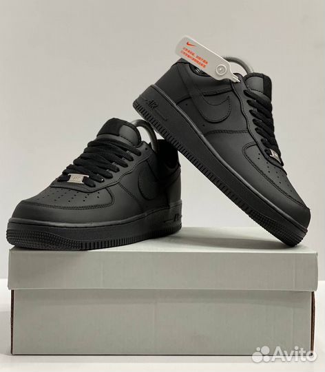 Кроссовки Nike Air force чёрные 3