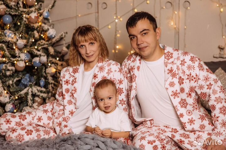 Комплект Family look из фланели