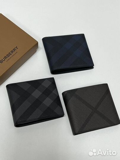 Кошелек мужской кожаный burberry премиум