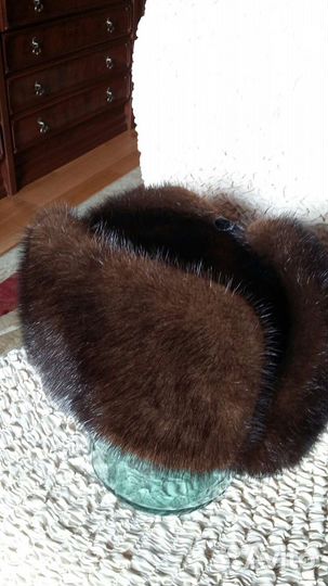 Шапка ушанка из норки