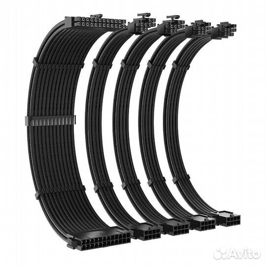 Кабель, удлинитель 24 pin, 6+2 pin, 4+4 pin 35 cm