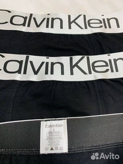 Трусы мужские боксеры черные calvin klein