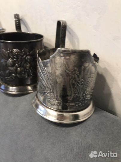 Подстаканники мельхиор