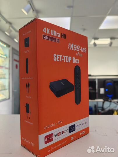 Тв-приставка, Set-Top Box M98-M9 4K android+ ATV