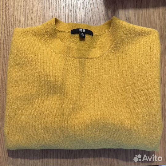 Шерстяной свитер Uniqlo юникло охра