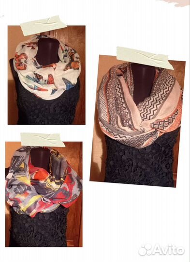 Палантины,шарфы-хомуты, платки