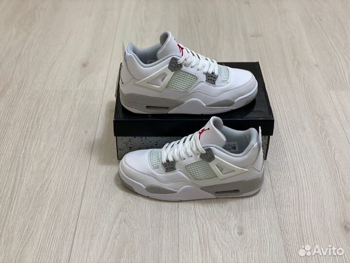 Кроссовки Air Jordan 4 Retro White Oreo (36-45)