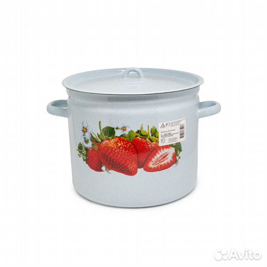 Кастрюля 9,0 л Сочная клубника
